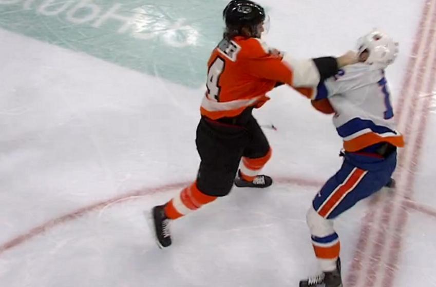 Couturier dominates Bailey in battle of first-line players.