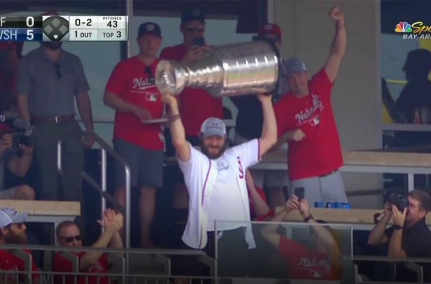 Must See: A very drunk Ovi and Wilson singing “We are the Champions,” and crushing beers on live TV