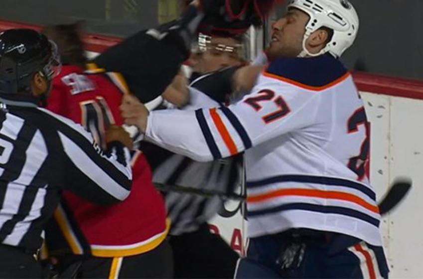 Lucic tries to fight Mike Smith, smashes Glass’ face and leaves him bloodied
