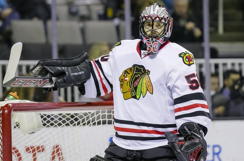 Breaking: Crawford may have suffered a major injury, Blackhawks are not talking.
