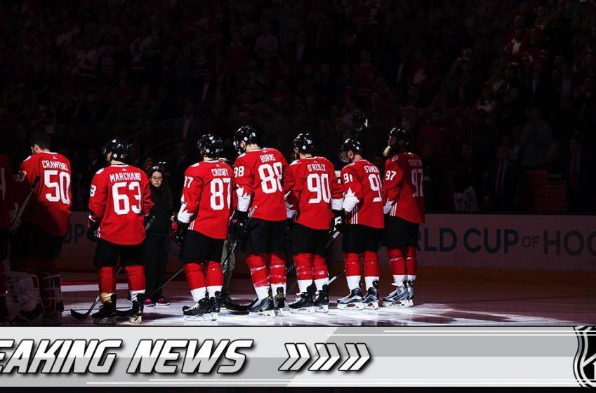 Breaking: Team Canada down a man due to injury. 