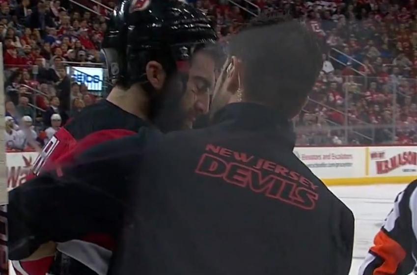 New Jersey Devils' Palmieri almost loses eye after a high-stick from Greene