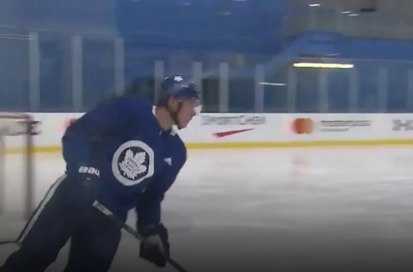 VIDEO: Matthews makes progress on ice before team practice