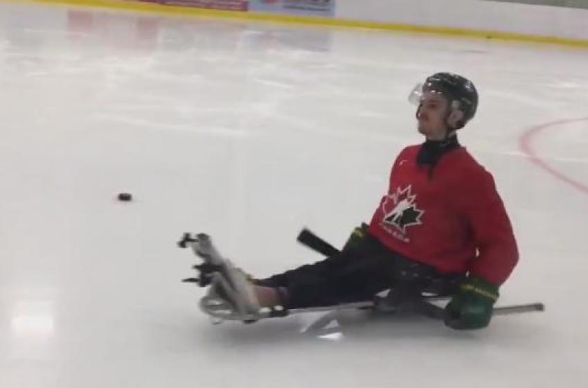 Must see: Humboldt Broncos paralyzed survivor Ryan Straschnitzki back on the ice! 
