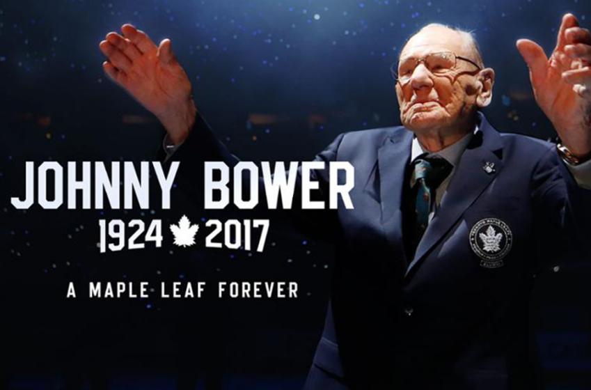 Leafs release official statement on the passing of Johnny Bower