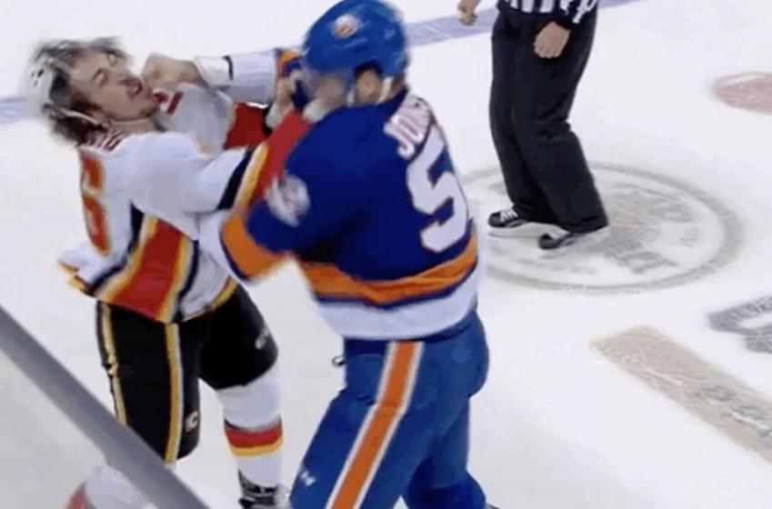 Flames forward gets pummelled in biggest NHL fight mismatch! 